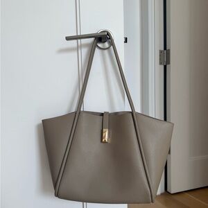 Elegant Taupe Tote Bag